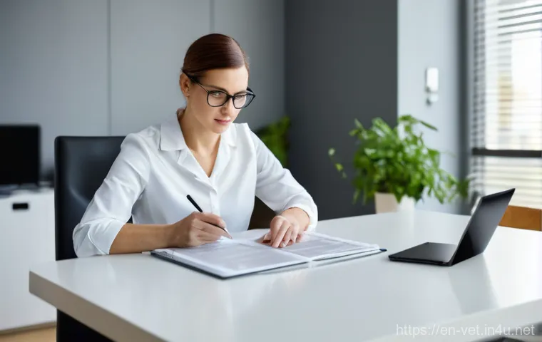 수의사 해외 학술지 논문 읽기 팁 - **Prompt 1: The Efficient Veterinary Researcher**
    "A female veterinarian in her late 30s, with a...